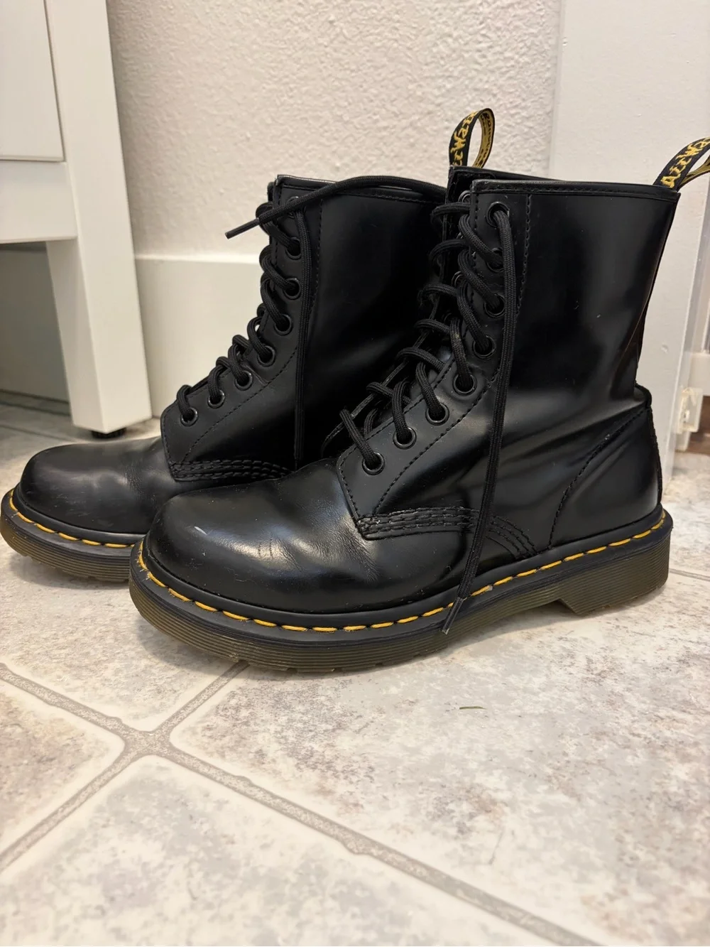 Dr. Martens 1460 Black Leather Ankle Boots - Picture 4 of 7